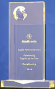 Medtronics Outstanding supplier of the year award